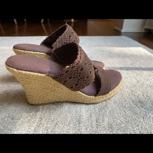 ZARA brown Wedge Sandals